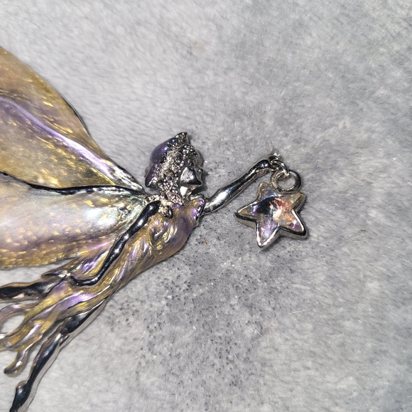 Kirk's Folly "Astral"Fairy with Star Brooch New - Picture 3 of 5